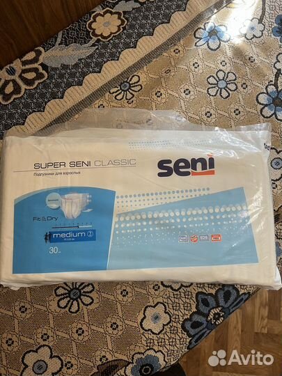 Подгузники для взрослых seni m