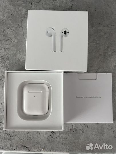 Беспроводные наушники apple airpods только кейс