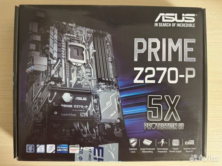 Материнская плата Asus Prime z270-p+G3930+4Gb DDR4