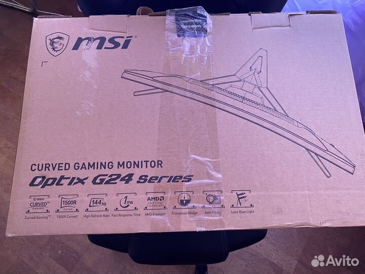 MSI Optix G24 series 144hz, изогнутый