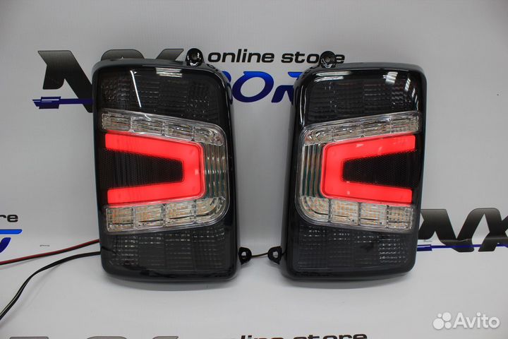 Диодные фонари (темные) Нива 4x4 в стиле Lexus