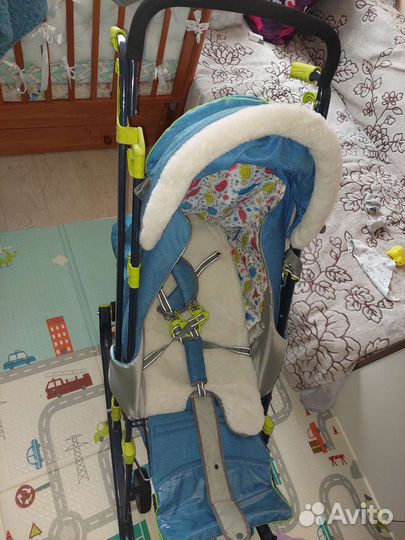 Детские зимние санки на колесах