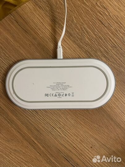 Бспроводная зарядка hoco cw24 3в1