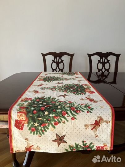 Дорожка новогодняя на стол скатерть