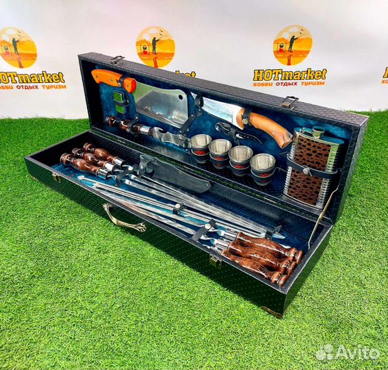 Набор шампуров подарочный