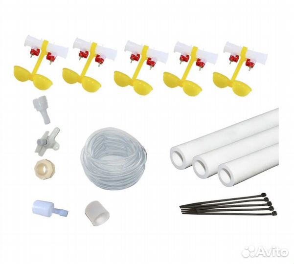 Комплект ниппельных поилок Ферма-3