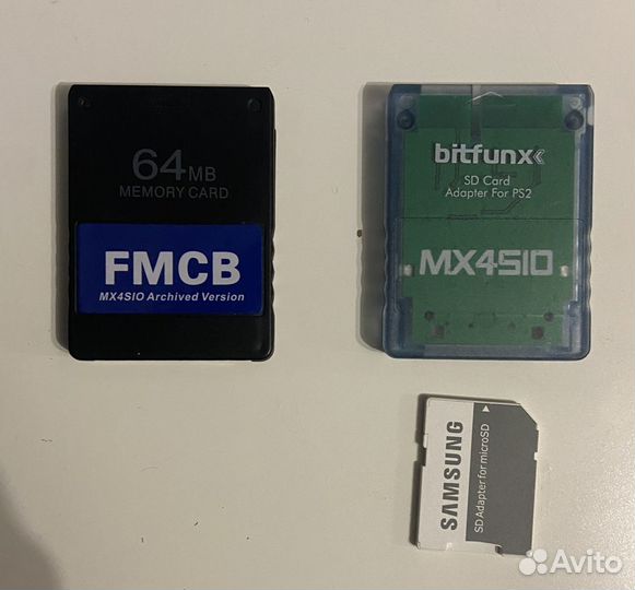 Mx4sio Sony PS2 + fmcb (SD адаптер PS2)