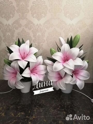 Светильник из изолона, ручной работы