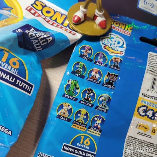 Фигурка Соник/Sonic the hedgehog в пакетике