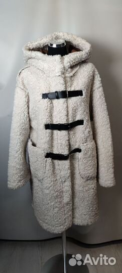Новое женское шерстяное пальто средней длины 44р