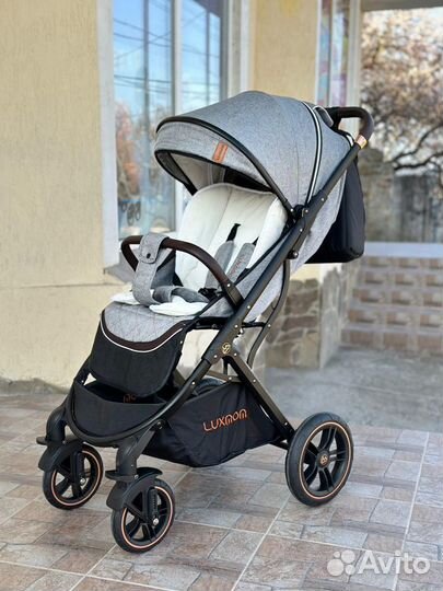 Прогулочная коляска Luxmom 609 (серая )