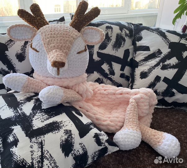 Пижамница оленёнок, мягкая игрушка