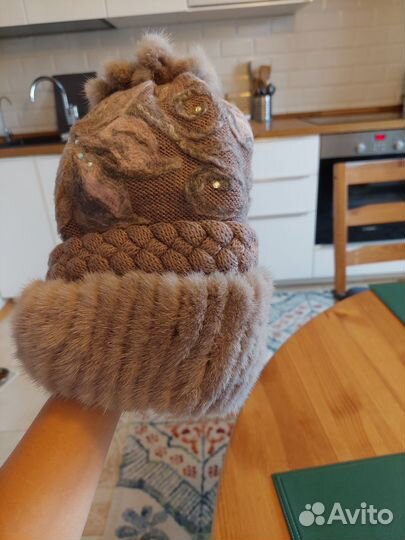 Шапка, повязка норковая