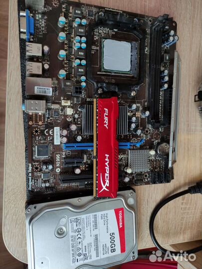 Процессор phenom ii X6 + мат. плат. + озу 8GB