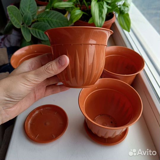 Горшки цветочные пакетом