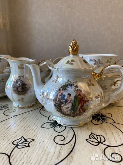 Чайный сервиз мадонна гдр 6 персон