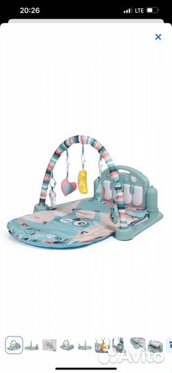 Развивающий коврик BabyGo с пианино