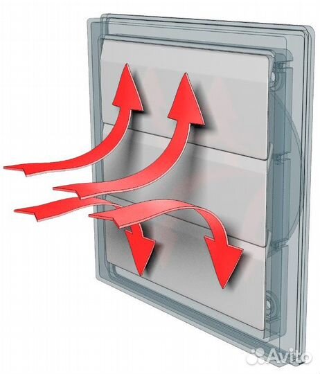 1515К511Ф белая, Решетка приточно-вытяжная с грави