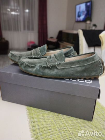 Мокасины мужские замшевые