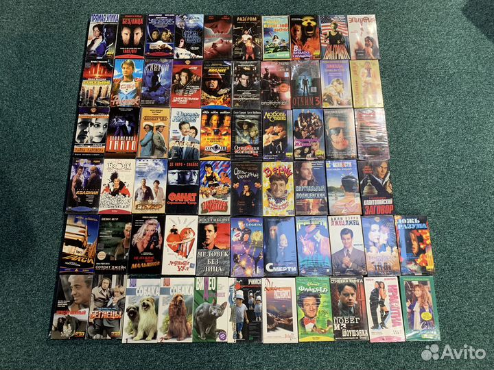 Видео кассеты VHS, лот 8, 62 шт., блокбастеры