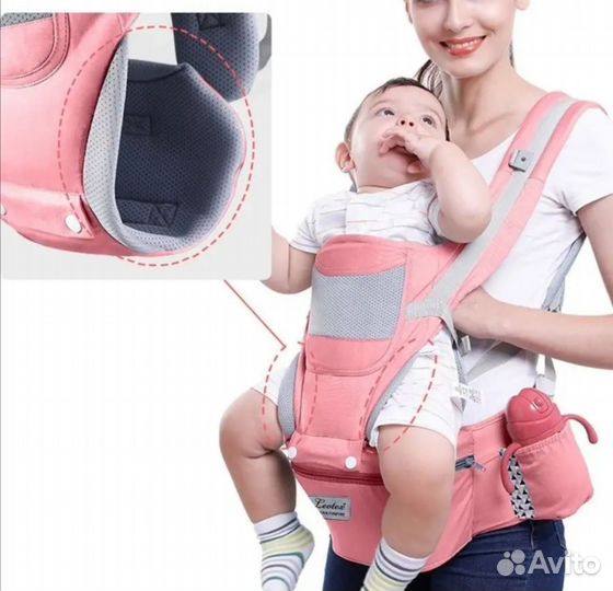 Слинг для новорожденных, кенгуру, хипсит, Leotex