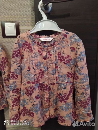 Блузка для двойни р-р 104