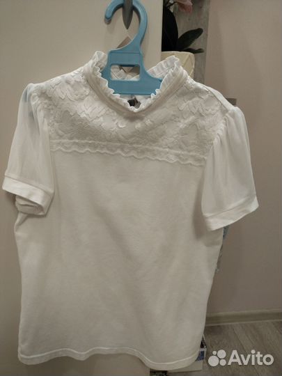 Блузка школьная для девочки 140