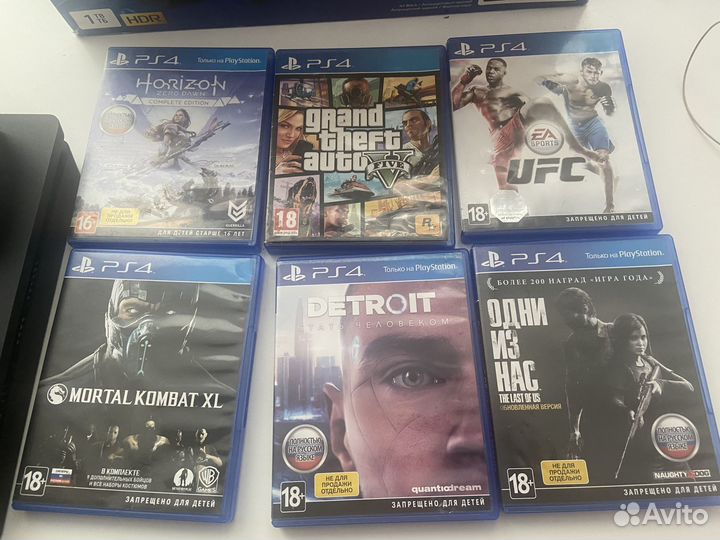 Sony playstation 4 slim 1tb с играми