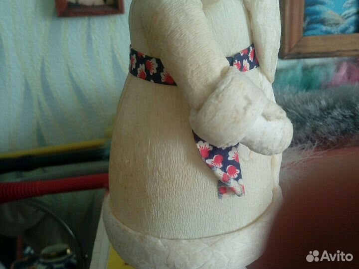 Дед мороз СССР ватный снегурочка