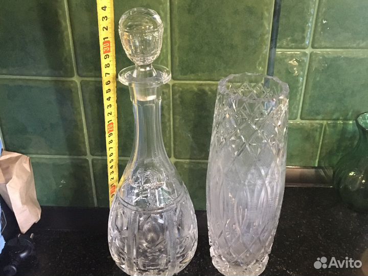 Графин и ваза хрусталь