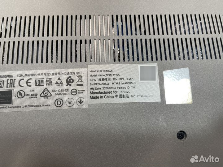 Ноутбук Lenovo IdeaPad 3 14IML05