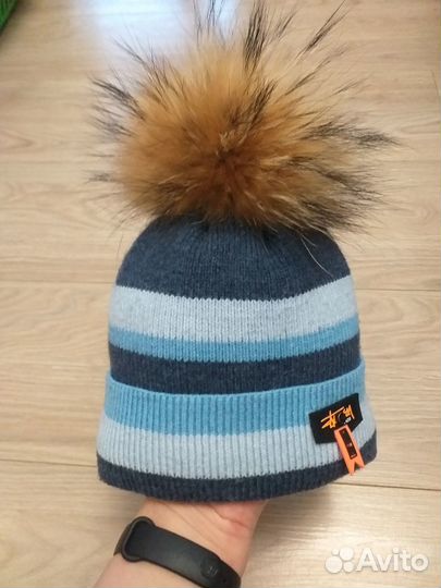 Шапка зимняя для мальчика 1-2 года