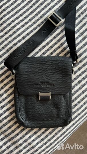Сумка мужская Giorgio Armani кожа натуральная