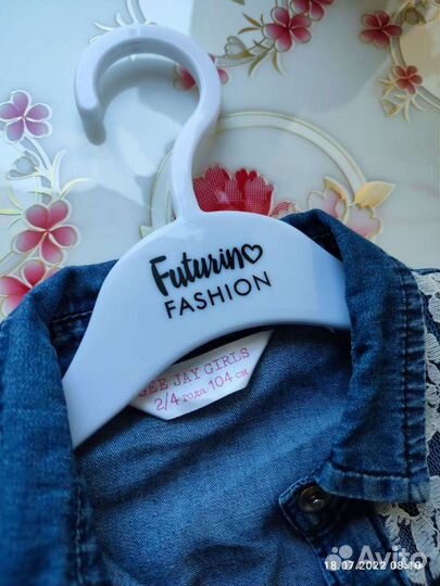 Джинсовая рубашка для девочки