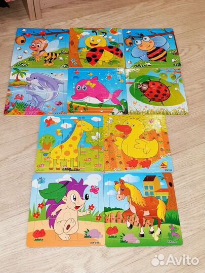 Пазлы деревянные