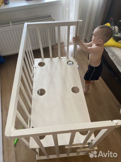 Детская кроватка приставная