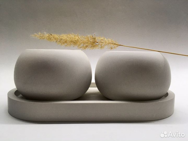 Подсвечник из гипса /бетона