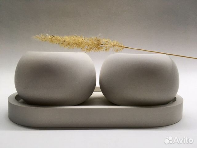 Подсвечник из гипса /бетона