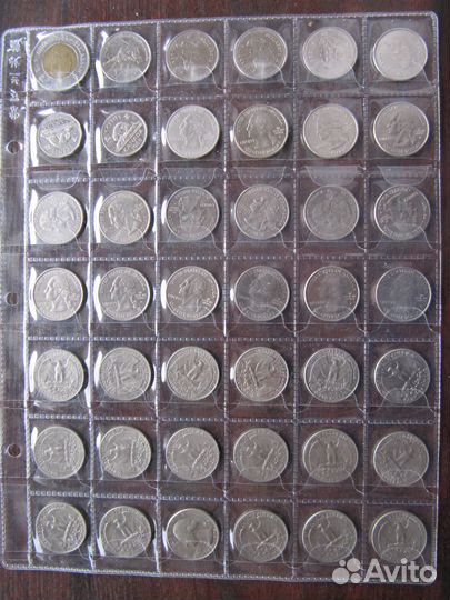 Монеты США, Англии, Канады, Австралии