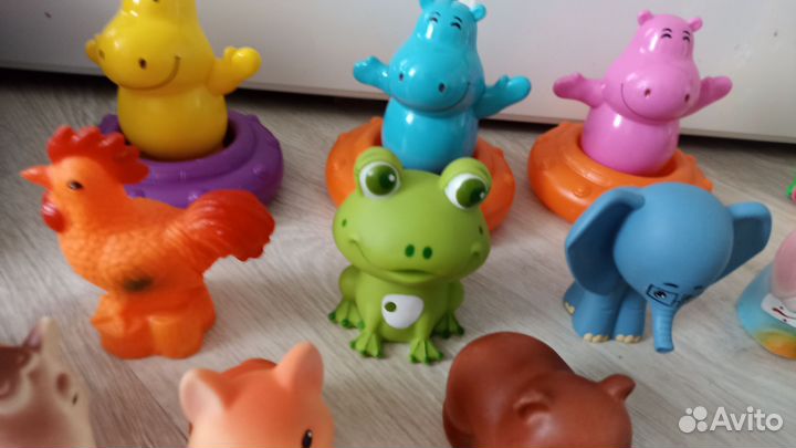 Фигурки животные резиновые 