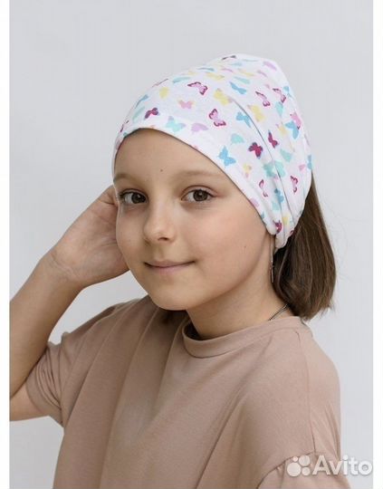 Новая панама и косынка детская 50-52 для девочки