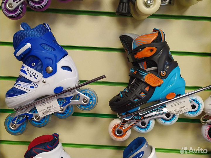 Коньки роликовые с металлической основой