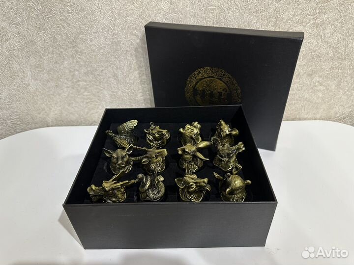 Набор рюмок перевертышей с головами животных