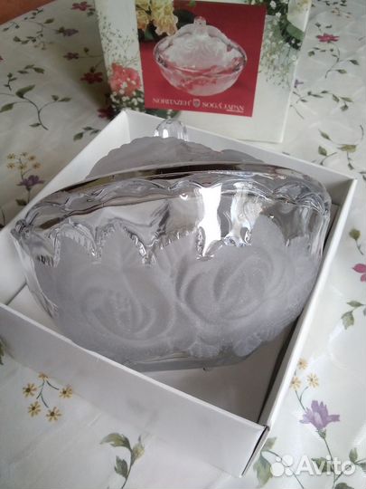 Вазочка конфетница стекло