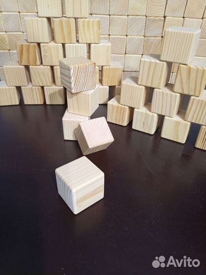 Кубики деревянные