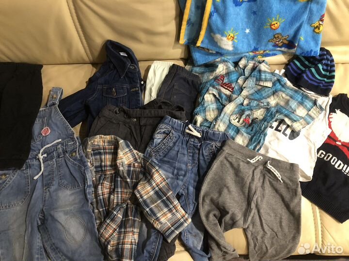 Пакет вещей на мальчика от 8мес до 1,5 лет