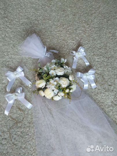 Свадебное украшение для авто