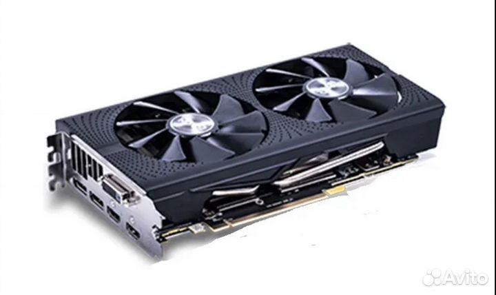 Видеокарта RX580 2048sp 8gb only DVI gaming
