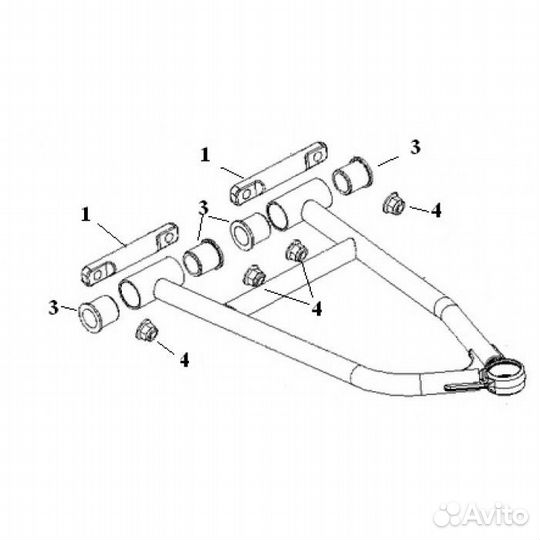 Комплект втулок для верхних рычагов (SM-08175, SM-08176) Polaris SM-08276 SPI