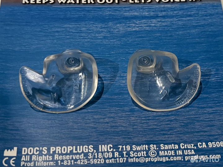 Беруши для дайвинга Doc's Proplugs